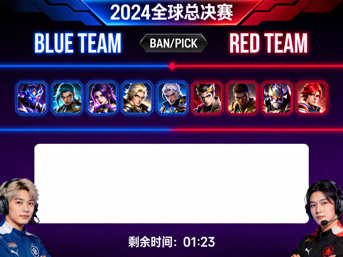 英雄联盟S16全球总决赛直播画面，比赛BP界面